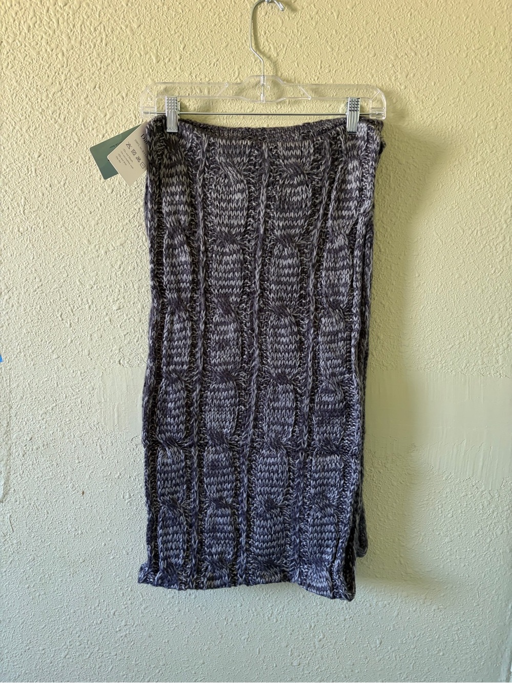 Unisex Large warm knitted long winter scarf